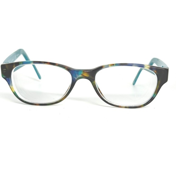 Tory Burch Accessories - Tory Burch Multicolor Tortoiseshell Cat-Eye Glasses with Teal Temples
